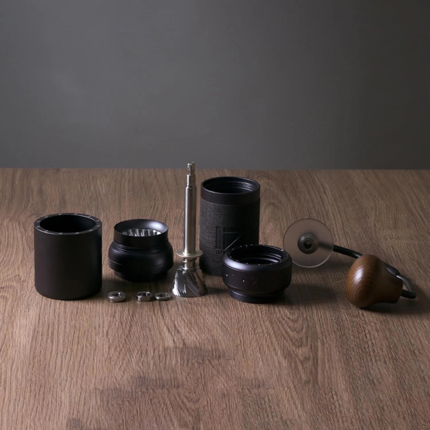 Manual Coffee Grinder Iron Gray Conical Burr Y751