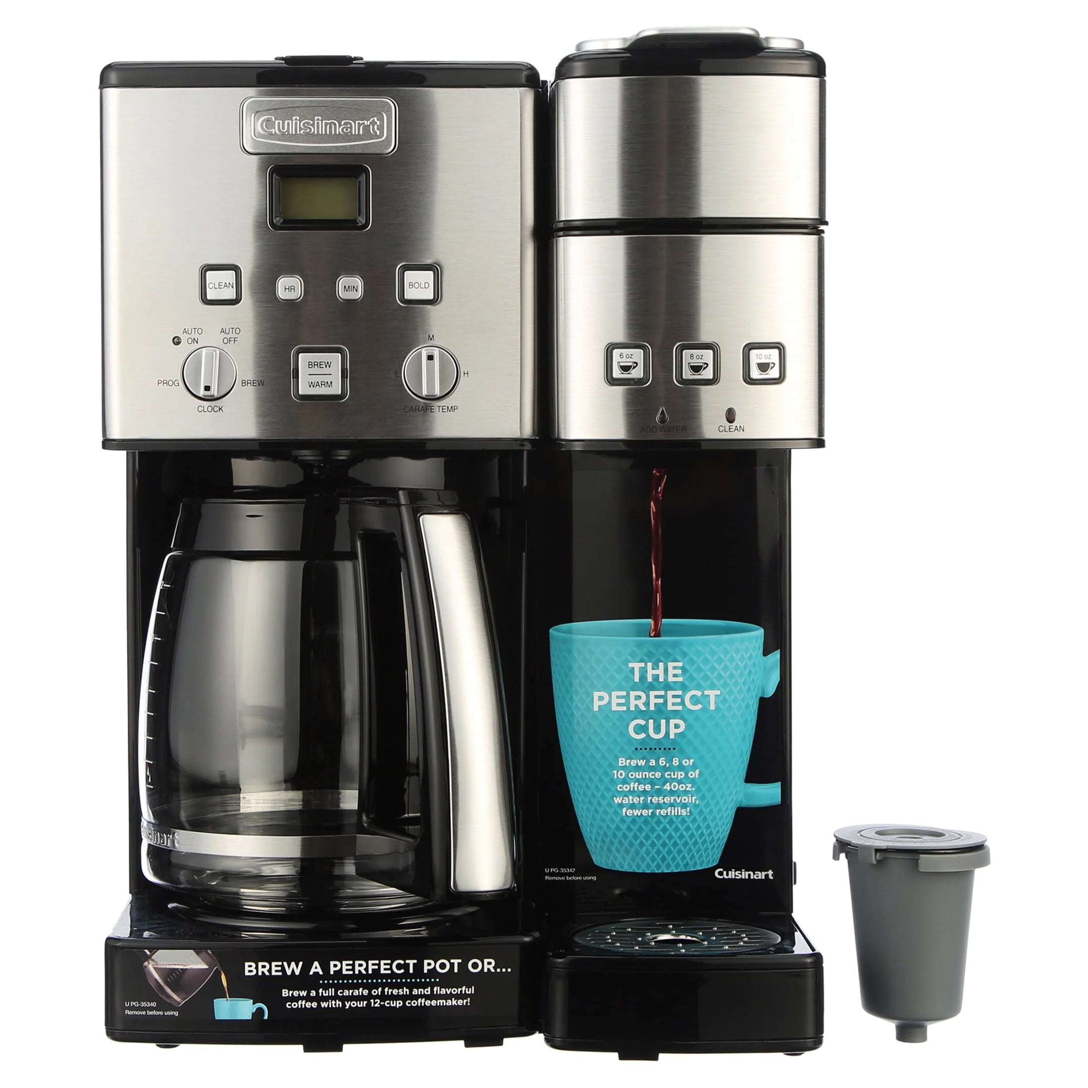 12 Cup Coffeemaker and Single-Serve Brewer E651