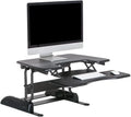 Black Two-Tier Height Adjustable Standing Desk Converter H73788