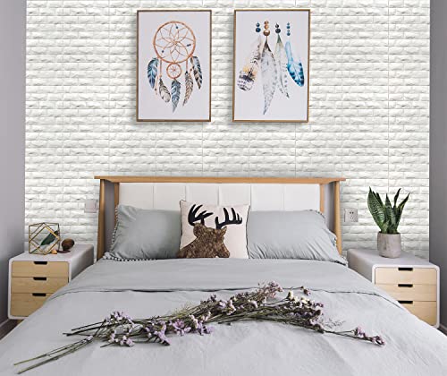 White Foam Brick Wallpaper 11PCS X74471