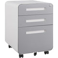 Black 3 Drawer Mobile File Cabinet Z7677