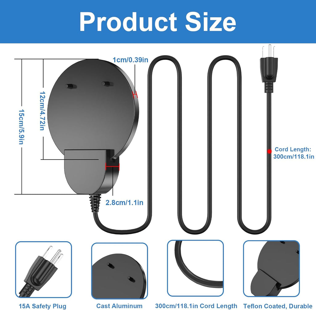 500W Submersible Bird Bath Heater Aluminum Cast E88910