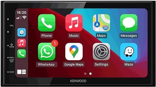 Double DIN Bluetooth Car Stereo Receiver with 6.2" Touchscreen C974360