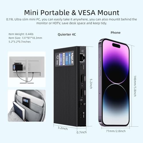 16GB Ram 512GB ROM Mini PC with Windows 11 Pro N1718