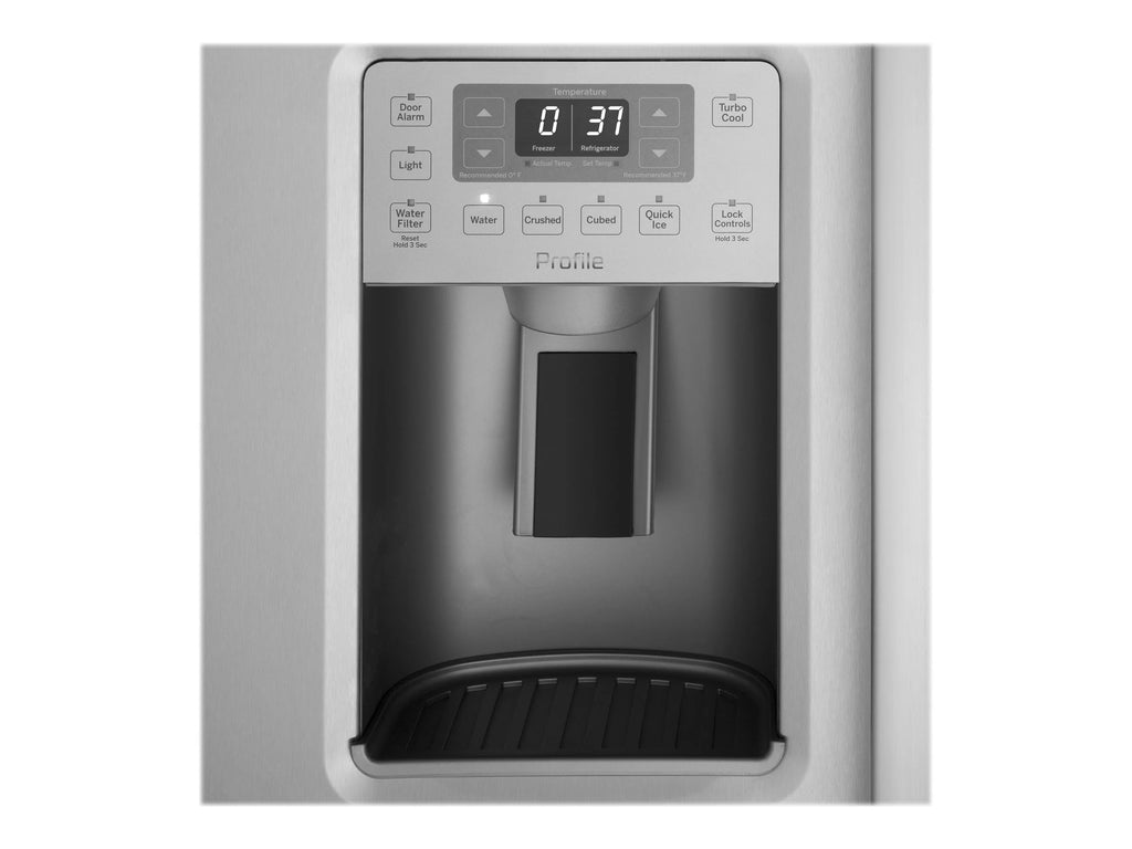 Side-by-side Refrigerator-freezer with Water and Ice Dispenser - 28.4 cu. ft - Stainless Steel H97391