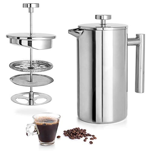 27 Oz Stainless Steel French Press Coffee Maker O613021