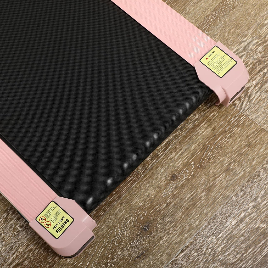 Pink Under Desk Treadmill with Foldable Wheels R468075