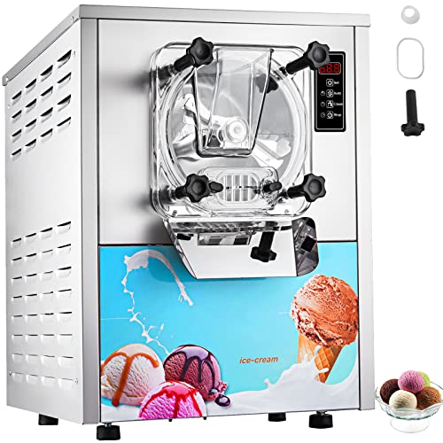 Commercial Ice Cream Machine 1400W 20/5.3 Gph Hard Serve Ice Cream Maker with LED Display B8017