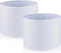 Large White Fabric Linen Lampshade Set of 2 B838