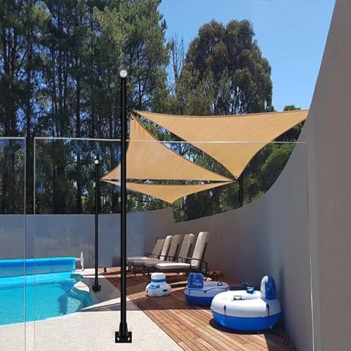 10FT Heavy Duty Steel Shade Sail Pole Kit 2pack Z8049