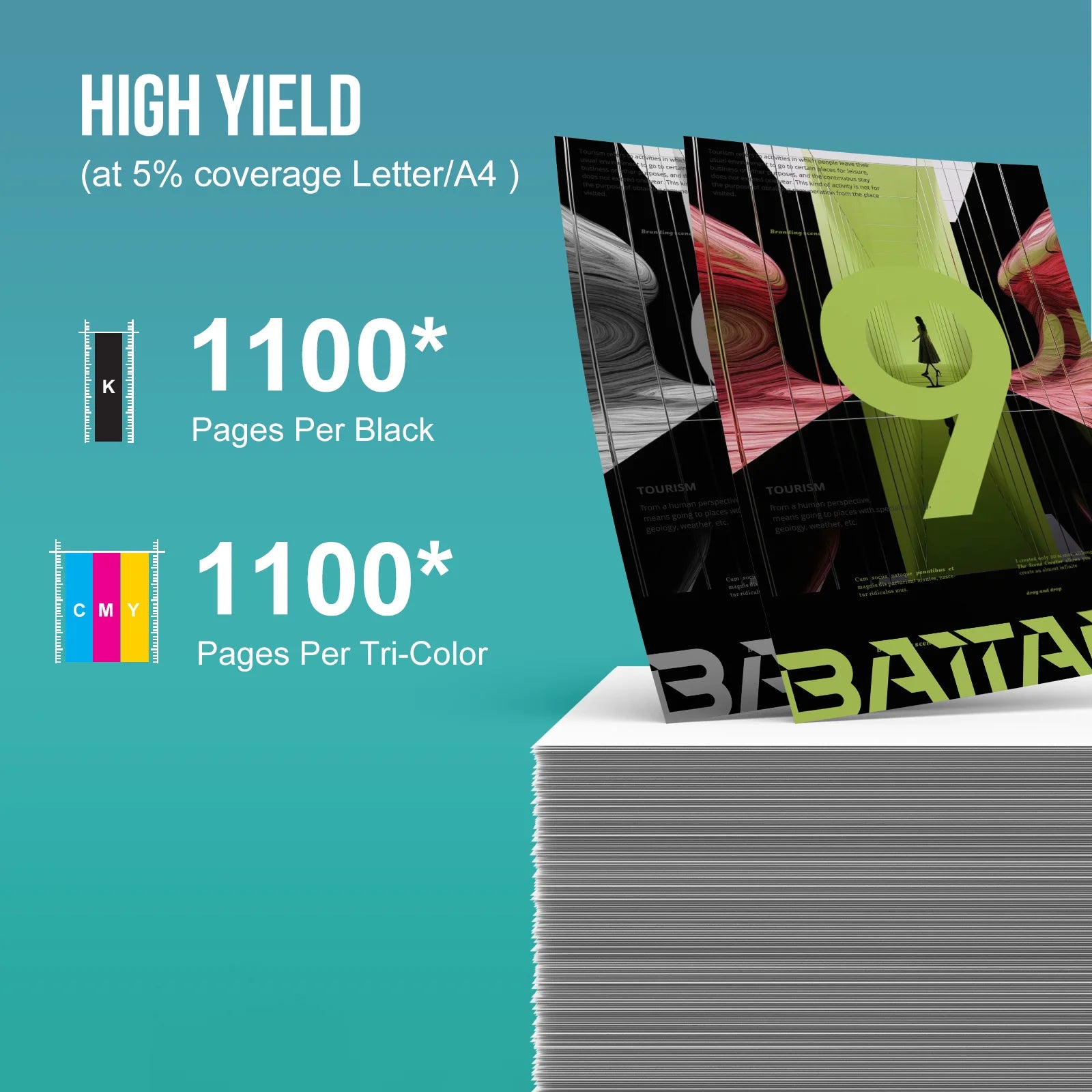 Black Cyan Yellow Magenta 4-Pack Ink Cartridge V661