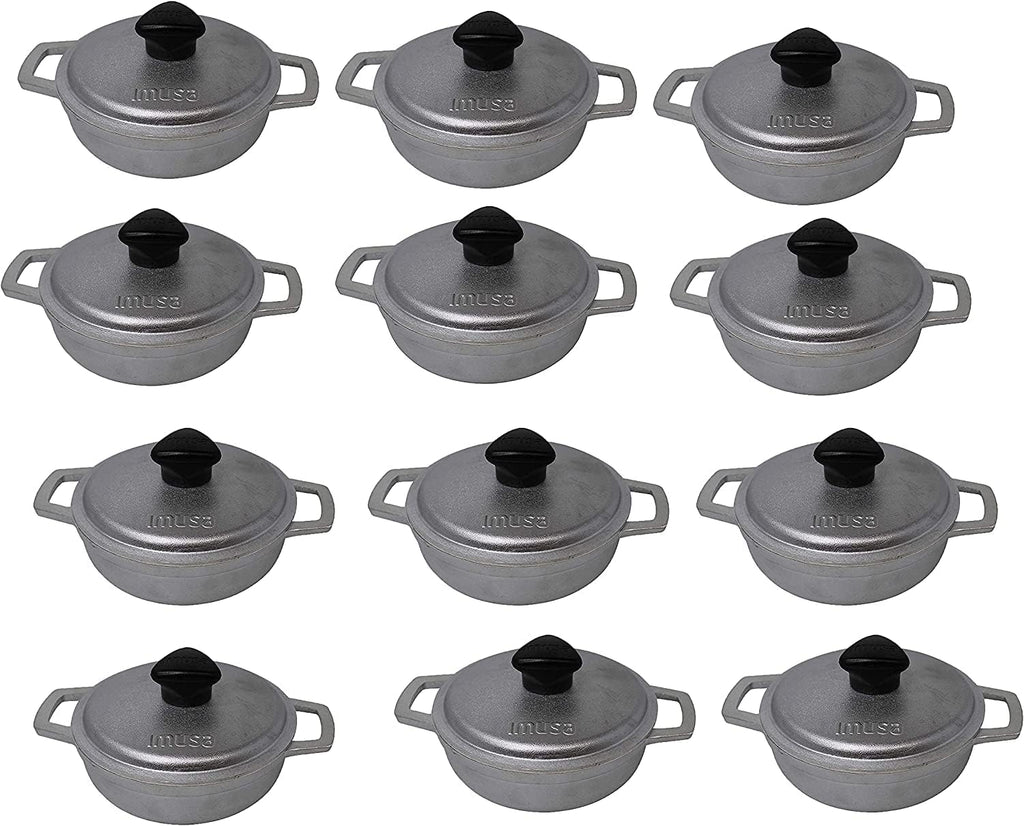 12 Pack 0.7Qt Silver Dutch Oven H6494