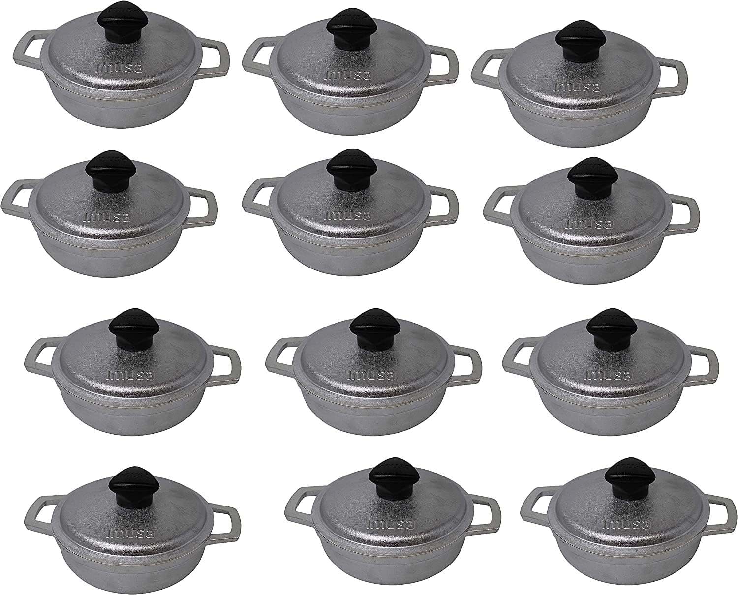 12 Pack 0.7Qt Silver Dutch Oven H6494