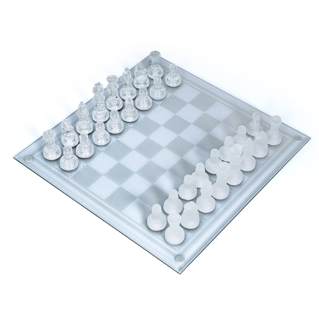 33 Pc Glass Chess Set L50537