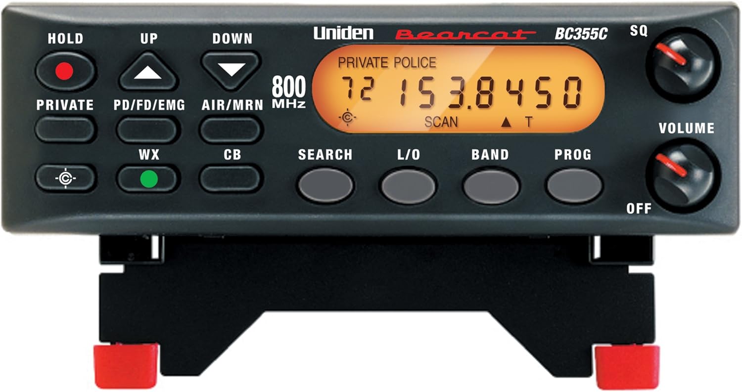 800 MHz 300-Channel Base/Mobile Scanner and Universal CB Extension Speaker with Swivel Bracket U233454