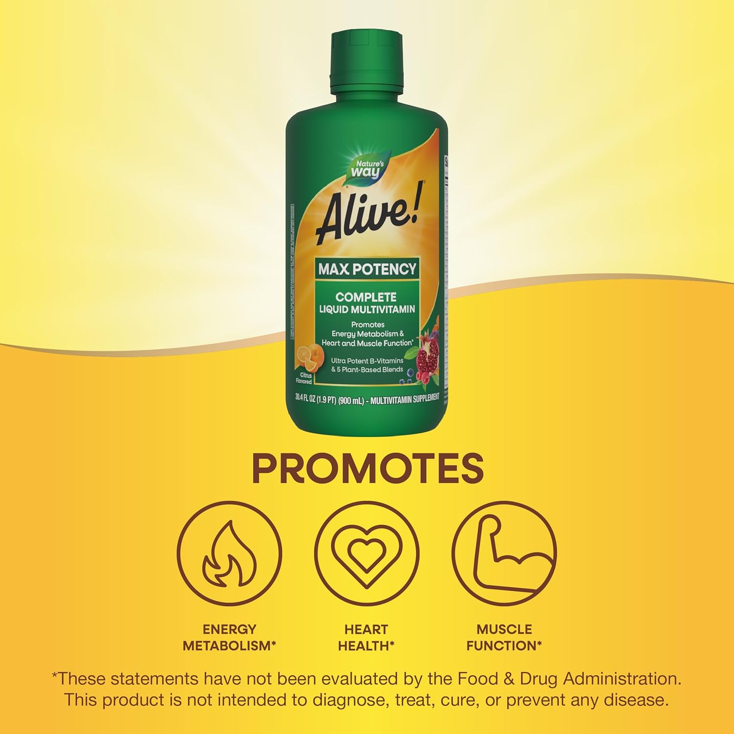 Citrus Flavored Liquid Multivitamin, 30.4 Fl Oz W393902