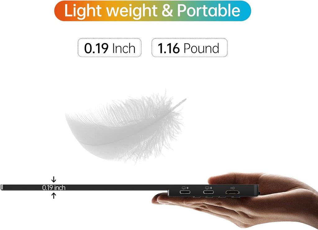 14 inch FHD IPS Portable Monitor with Smart Cover F8191
