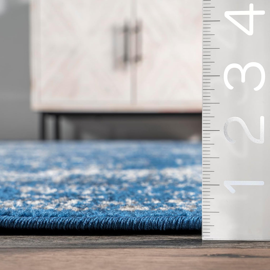 10x14 Dark Blue Area Rug D69150