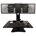 Black Dual Monitor Sit-Stand Desk Converter A807270