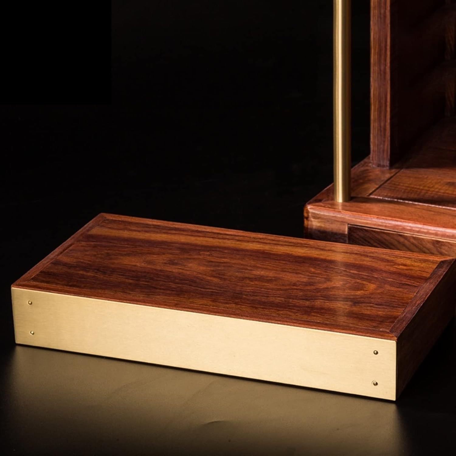 Rosewood Solid Wood Hanging Wall Shelf K46944