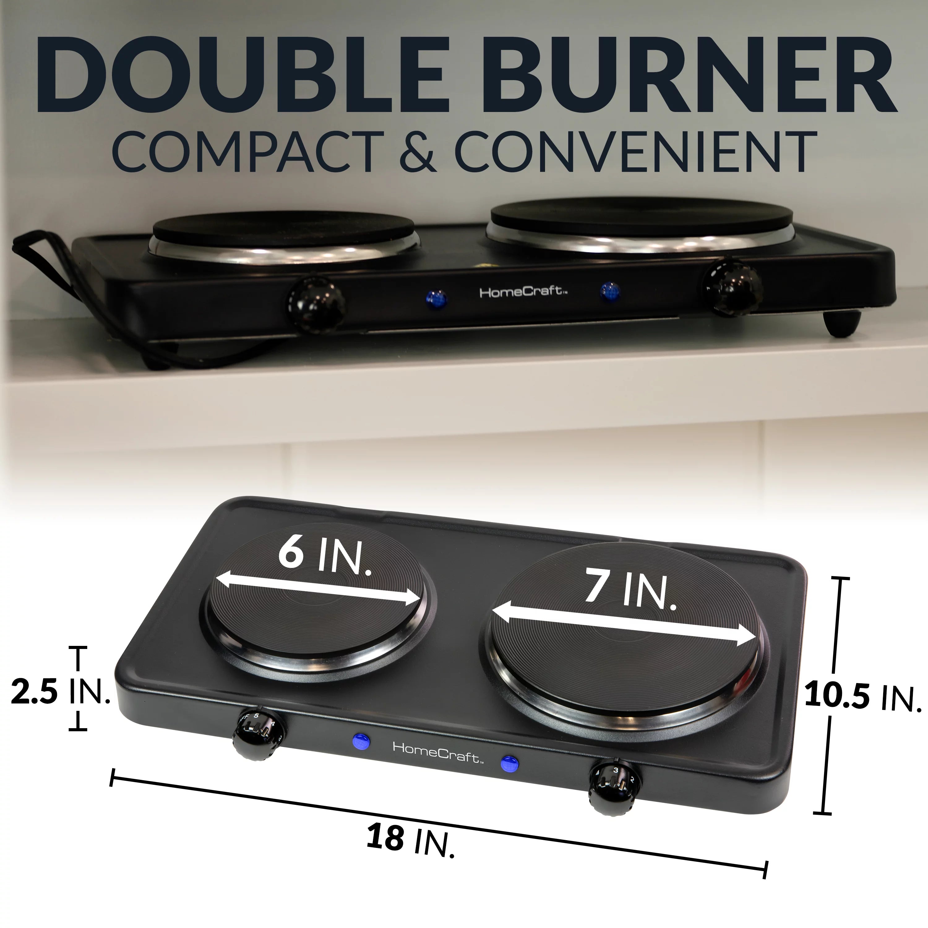 Double Burner Hot Plate G61697
