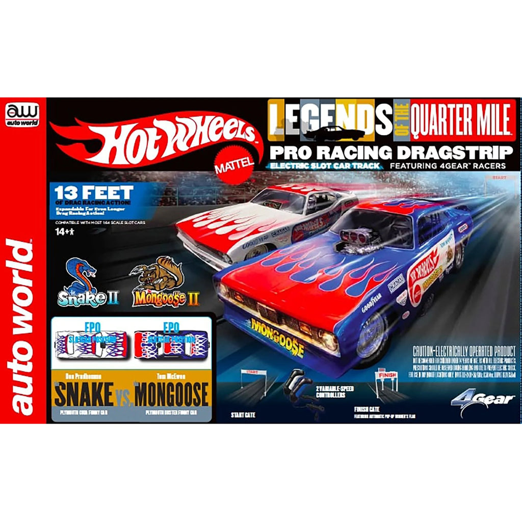 13' Dragstrip Slot Car Set with 2 Variable Speed Cars K782121