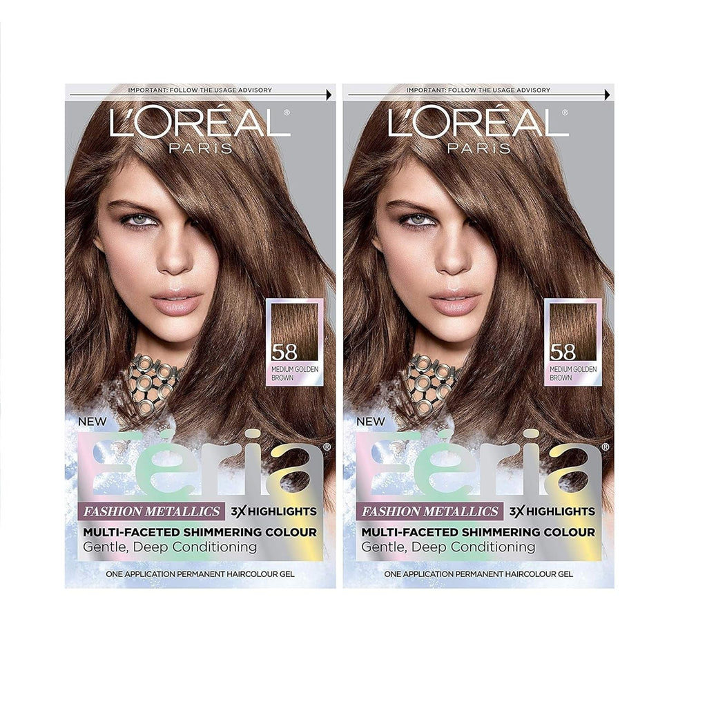 58 Bronze Shimmer Permanent Hair Color, Pack of 2 B52087