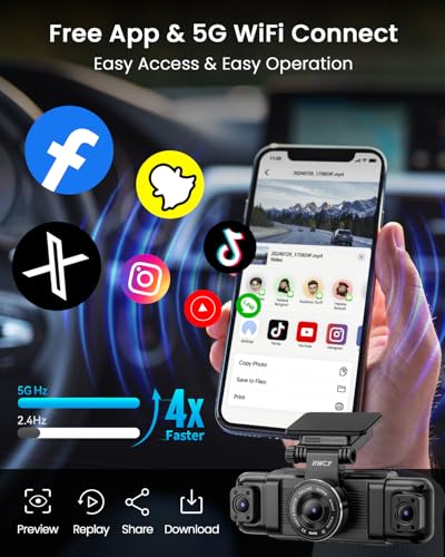 4 Channel Dash Cam 360° View 1080P with 128GB SD Card S746