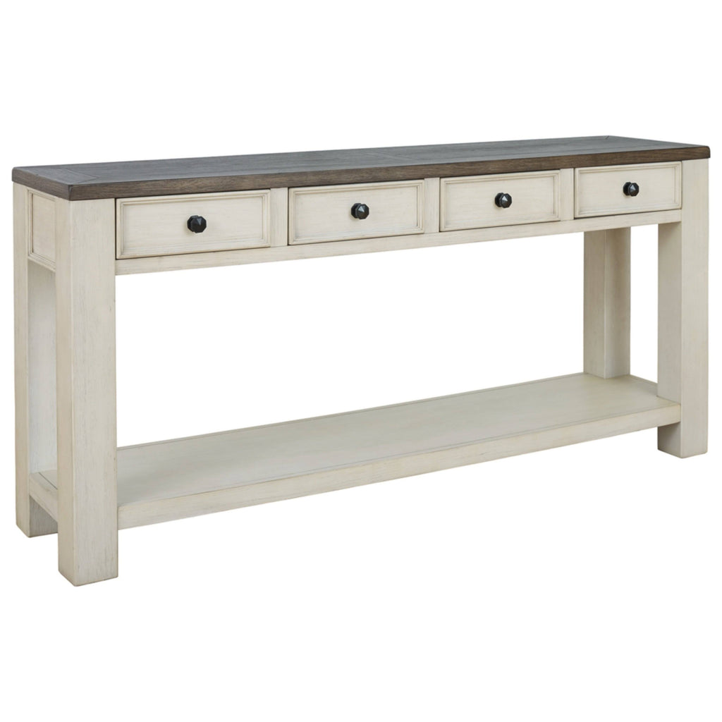 Brown/White Sofa Table K1658