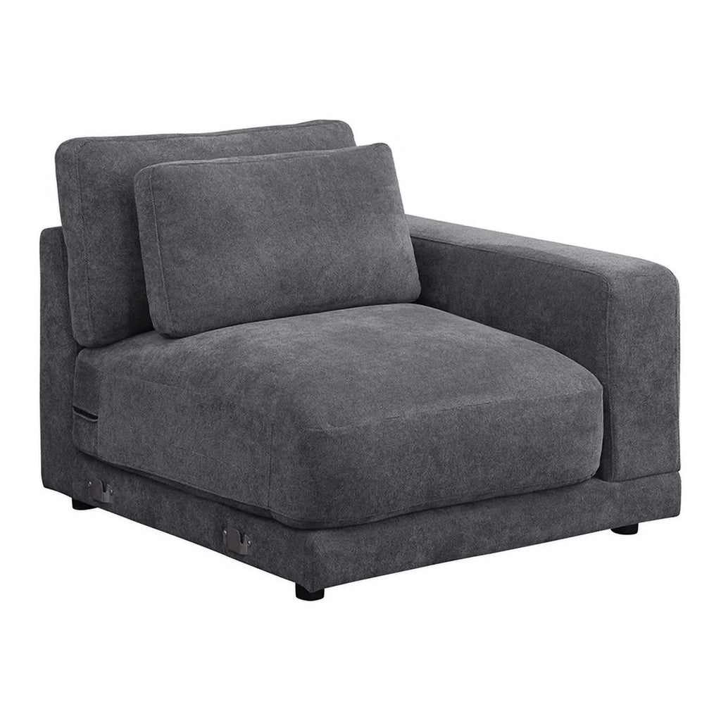 5-Piece Upholstered Fabric Modular Sofa in Dark Gray M164069