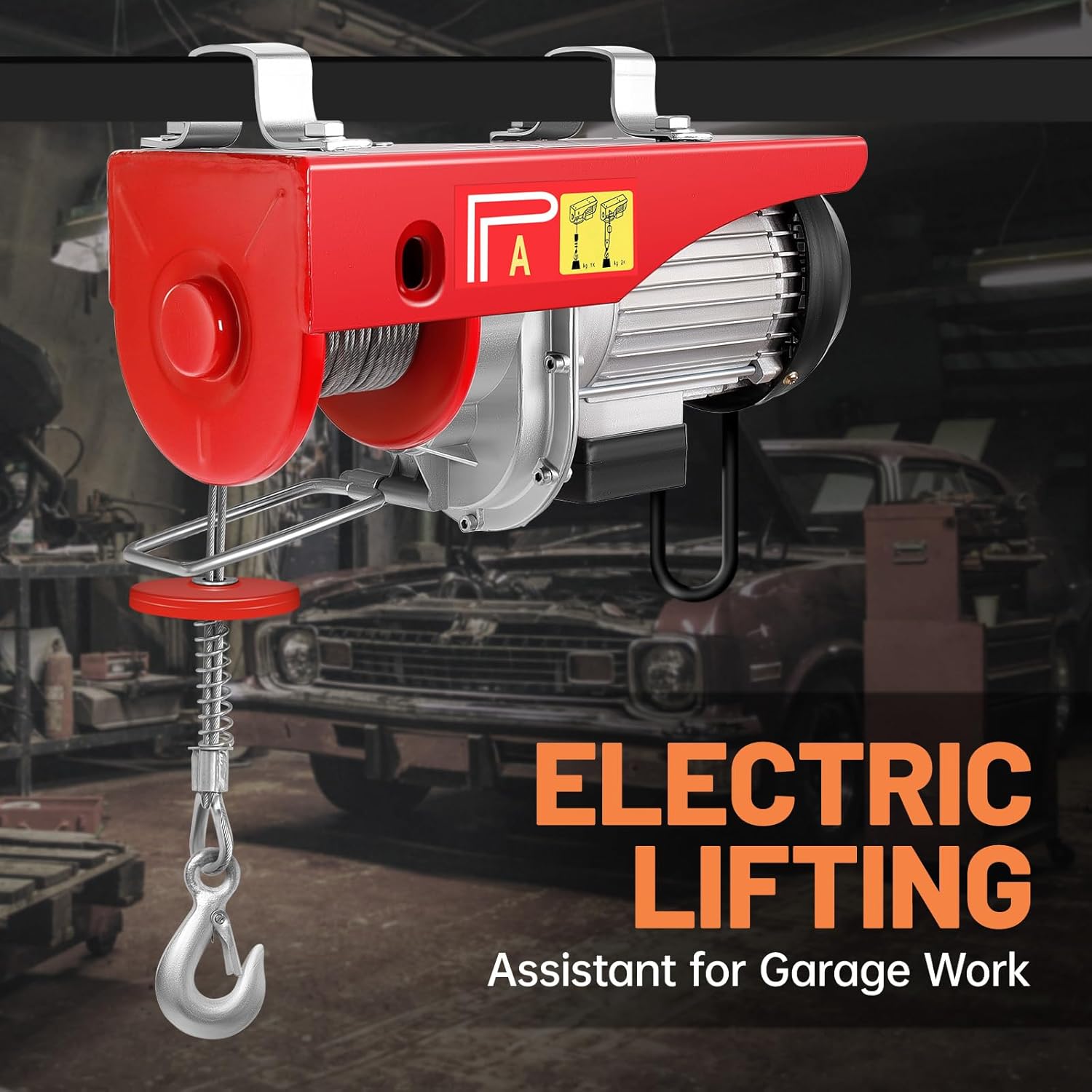 1320LBS Electric Hoist with Wireless Remote Control F412