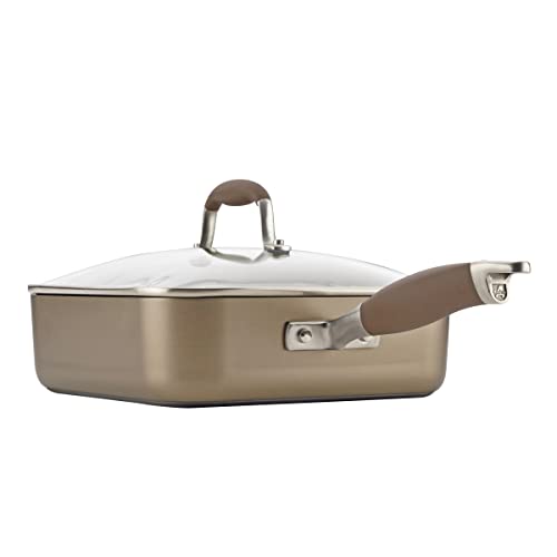 Bronze 4 Quart Hard Anodized Nonstick Saute Fry Pan N71179