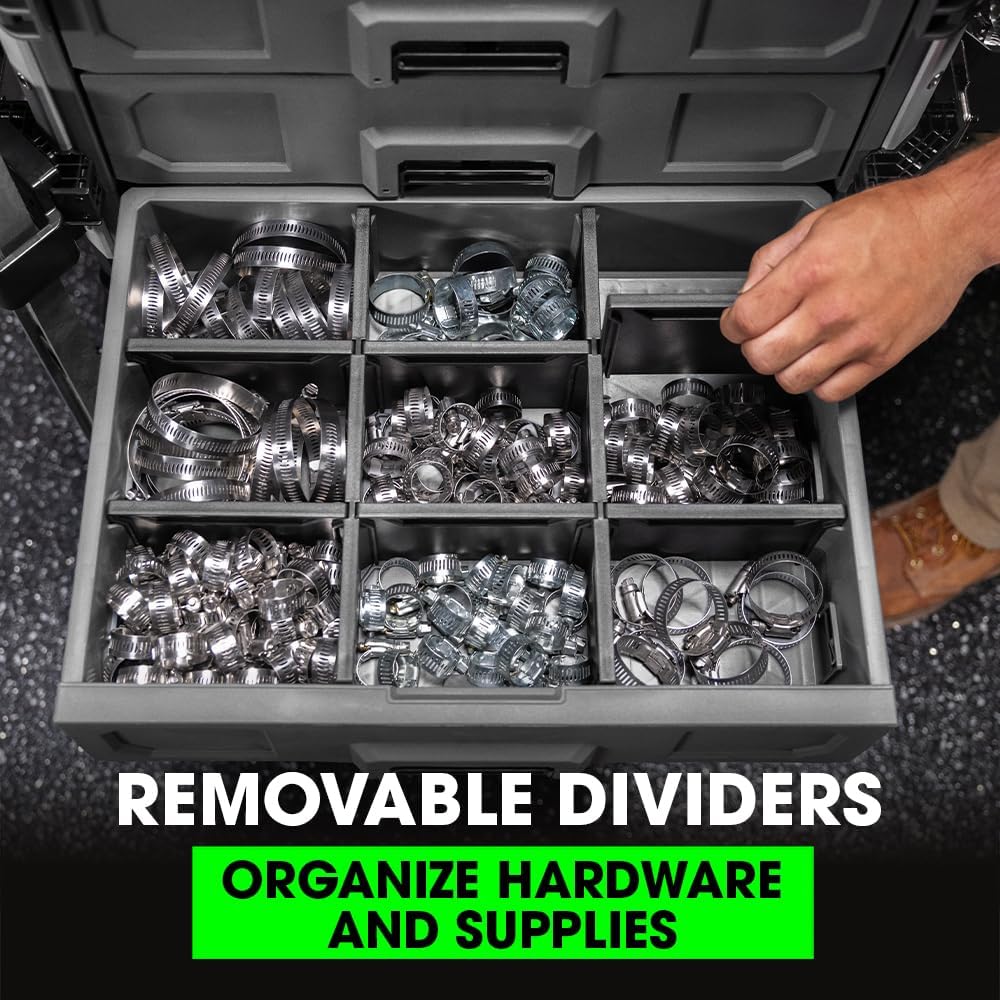 Grey/Black 3-Drawer Tool Box C83226