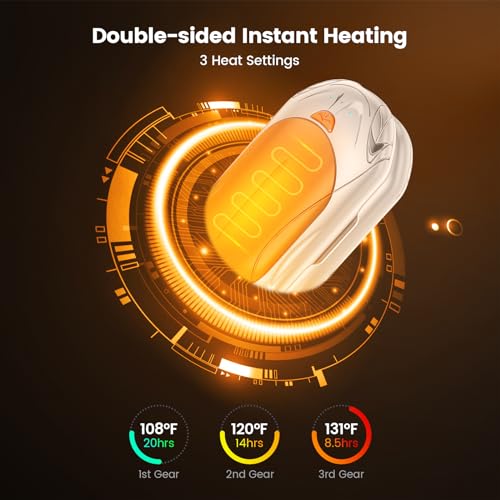 Rechargeable 6000mAh Electric Hand Warmer 2 Pack V893834
