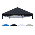 White Waterproof Canopy Replacement Top with Ropes S51554