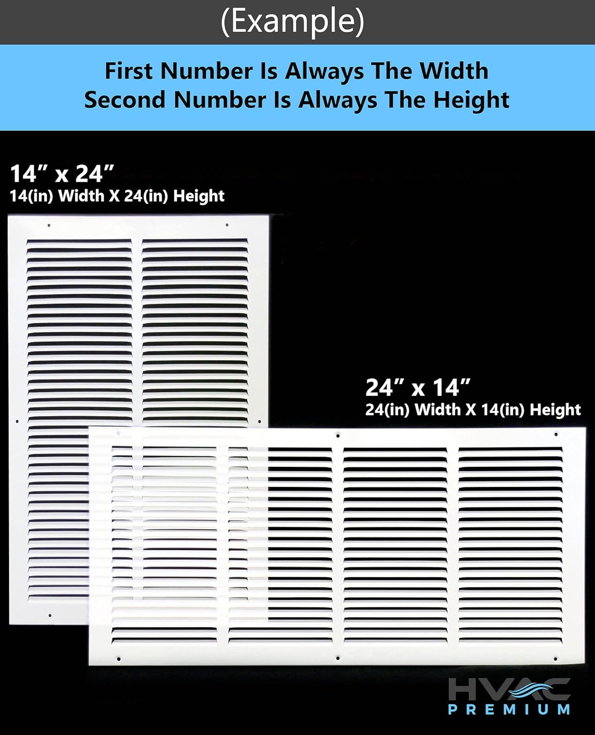 Steel Return Grilles HVAC Duct Cover (30"w X 10"h, White) O706478