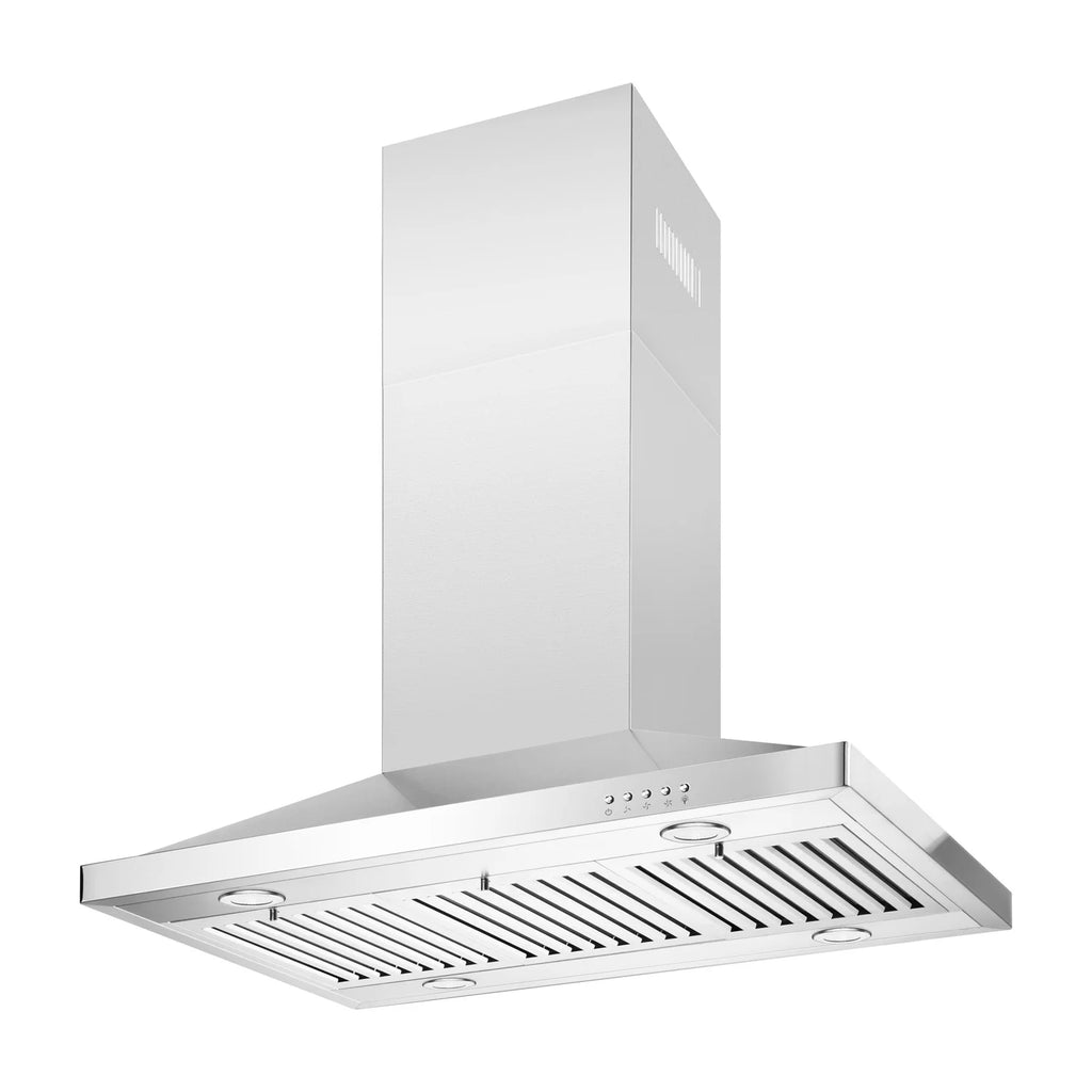 36" Stainless Steel Island Mount Kitchen Range Hood D2102