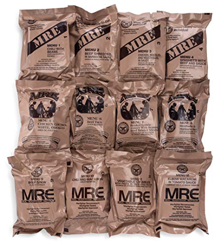 24ct US Military Surplus MRE Meals Ready to Eat Case Bundle Y43519