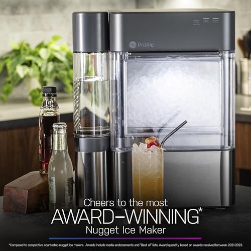Stainless Steel Countertop Nugget Ice Maker with 1 Gallon Tank W681949