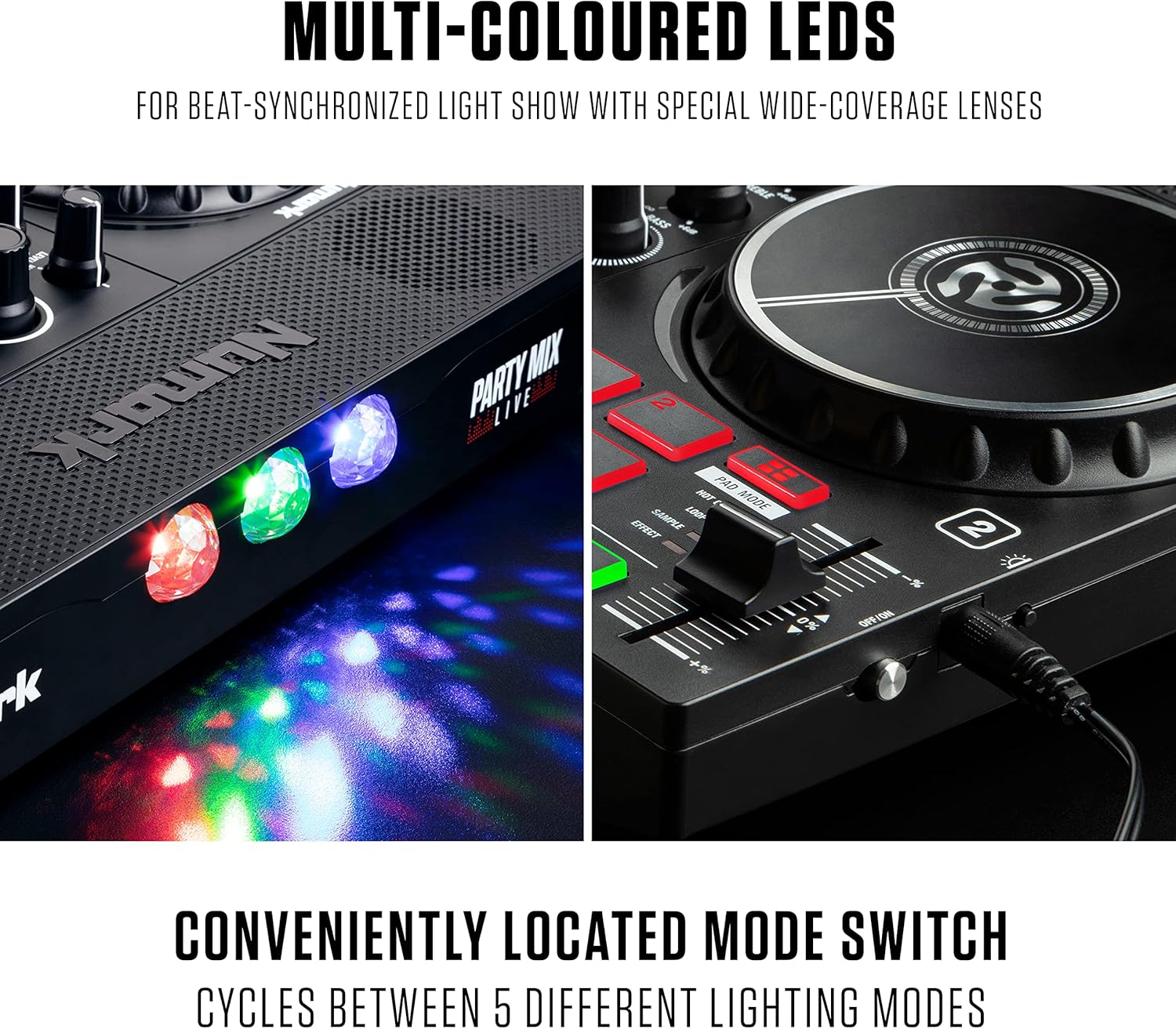 DJ Controller with Built in Speakers and DJ Mixer J3518