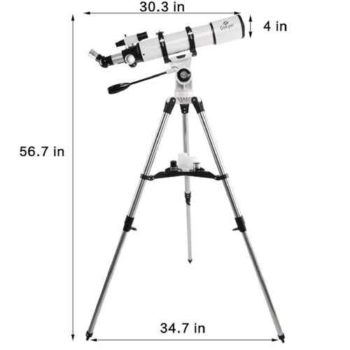 70mm Aperture 400mm AZ Mount Refracting Telescope with Carry Bag O440
