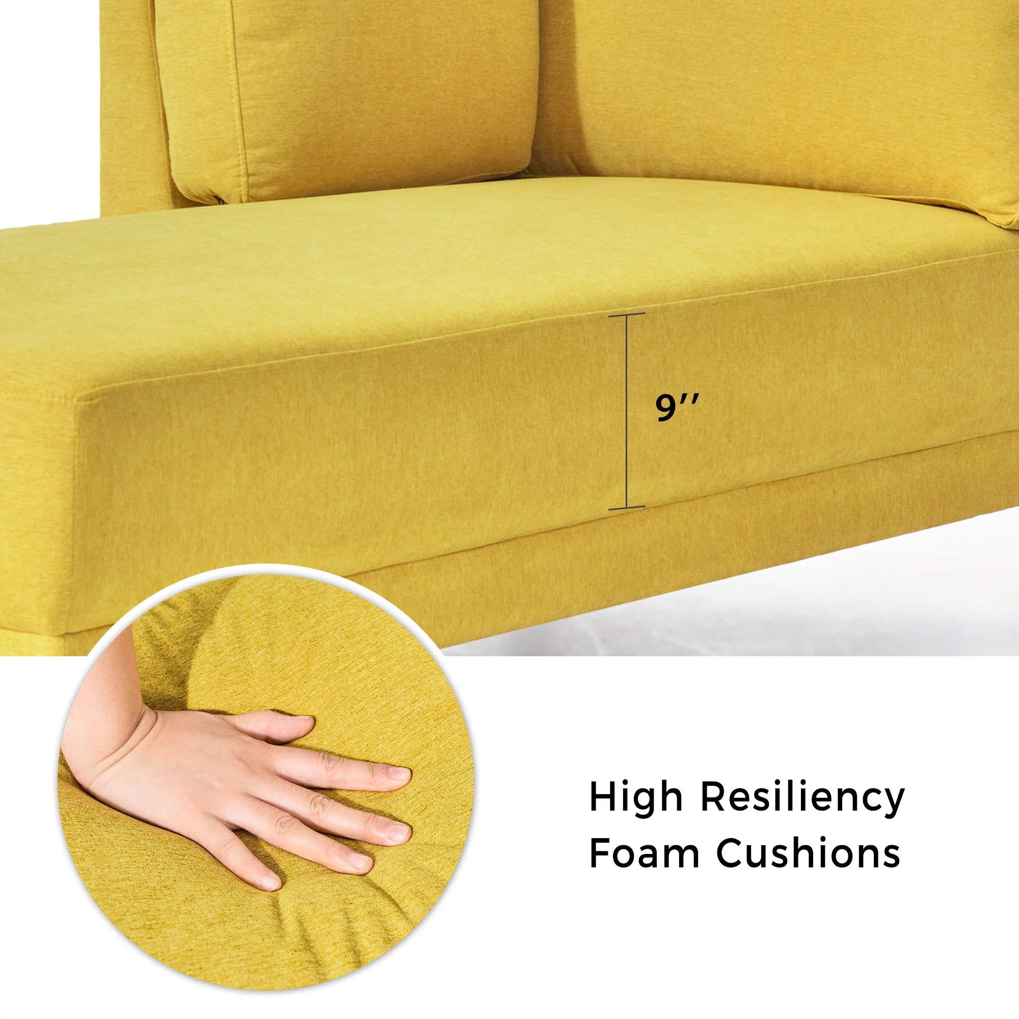 Yellow Chaise Lounge Chairs with Arms X551644