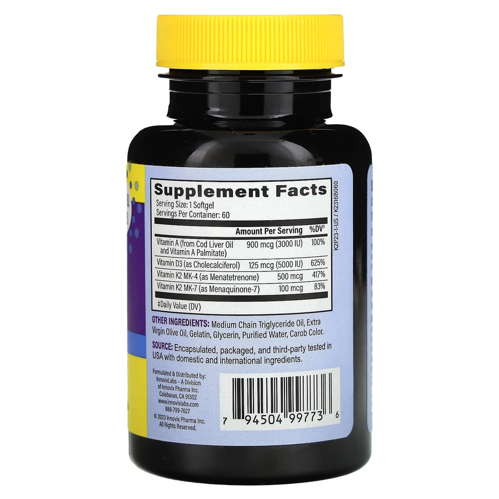 60 Softgels Vitamin D3 K2 N404