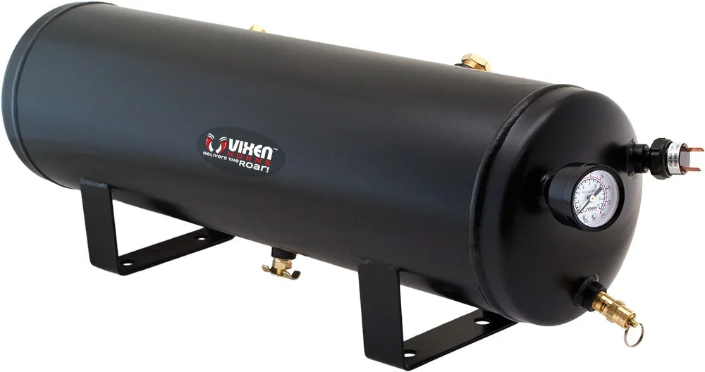 Train Horn Kit with 200psi Air Compressor, 3 Gallon Tank, 3 Trumpets X360944