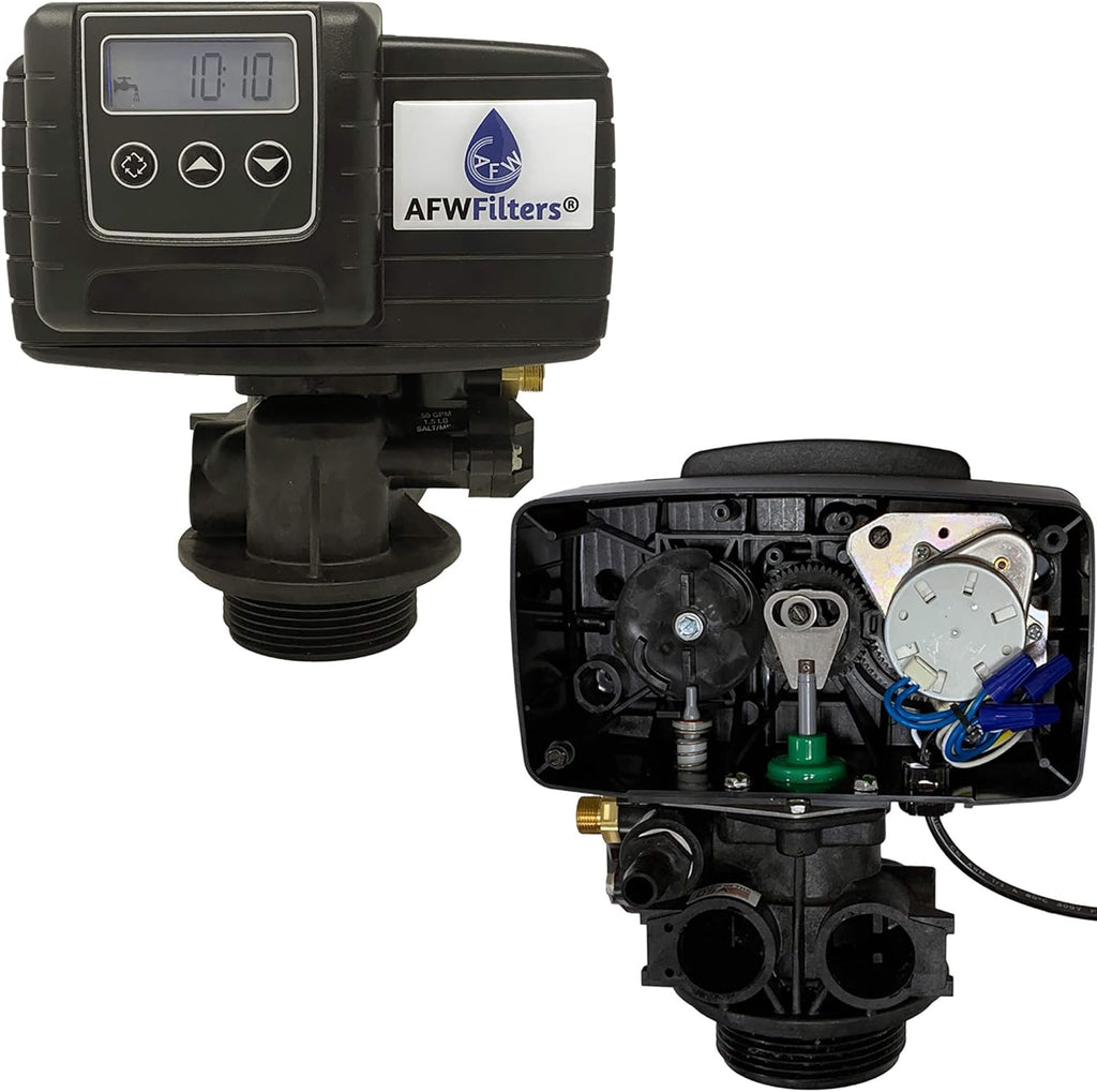 64k 1 Inch Bypass Black High Capacity Resin Water Softener System A2276