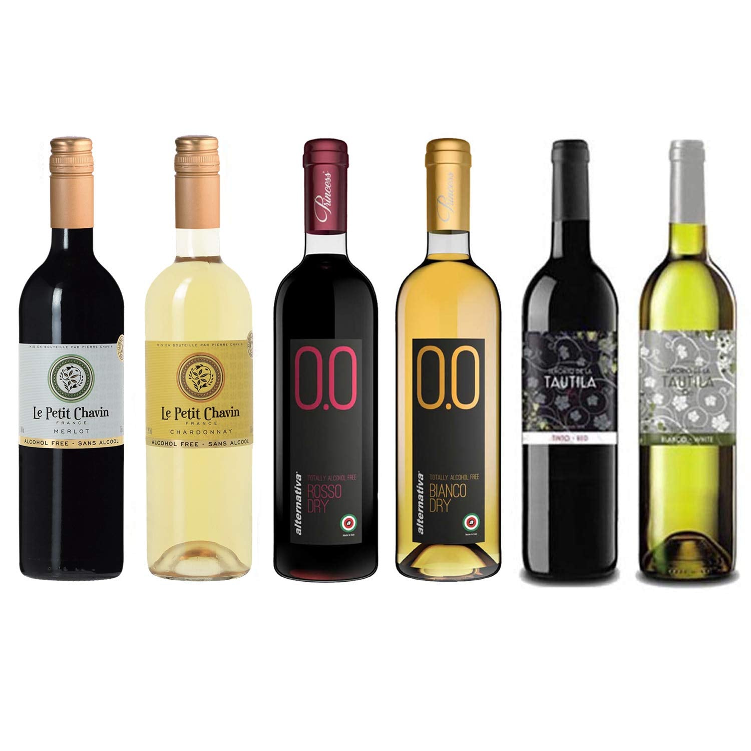 Red/White Wine Sampler - Six (6) Bottles 750ml Each W6935