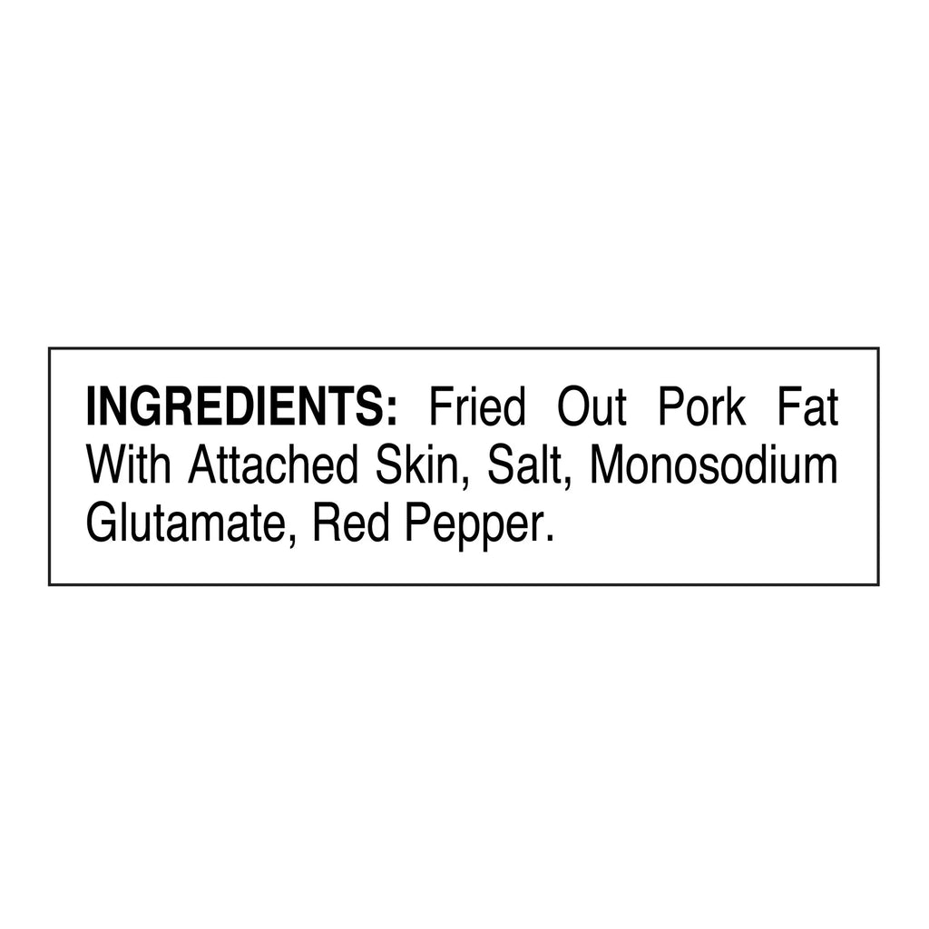 Mildly Seasoned Fried Pork Cracklin Strips with Red Pepper, 3.5 oz. Bags (6 Bags) J6605