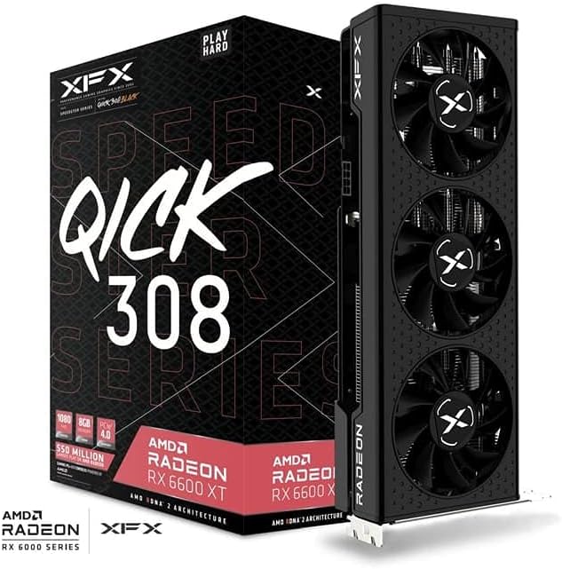 Black 8GB GDDR6 Radeon RX 6600 XT Graphics Card S66060