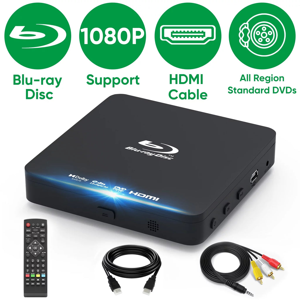 Mini 1080P Blu Ray DVD Player with HDMI U49326