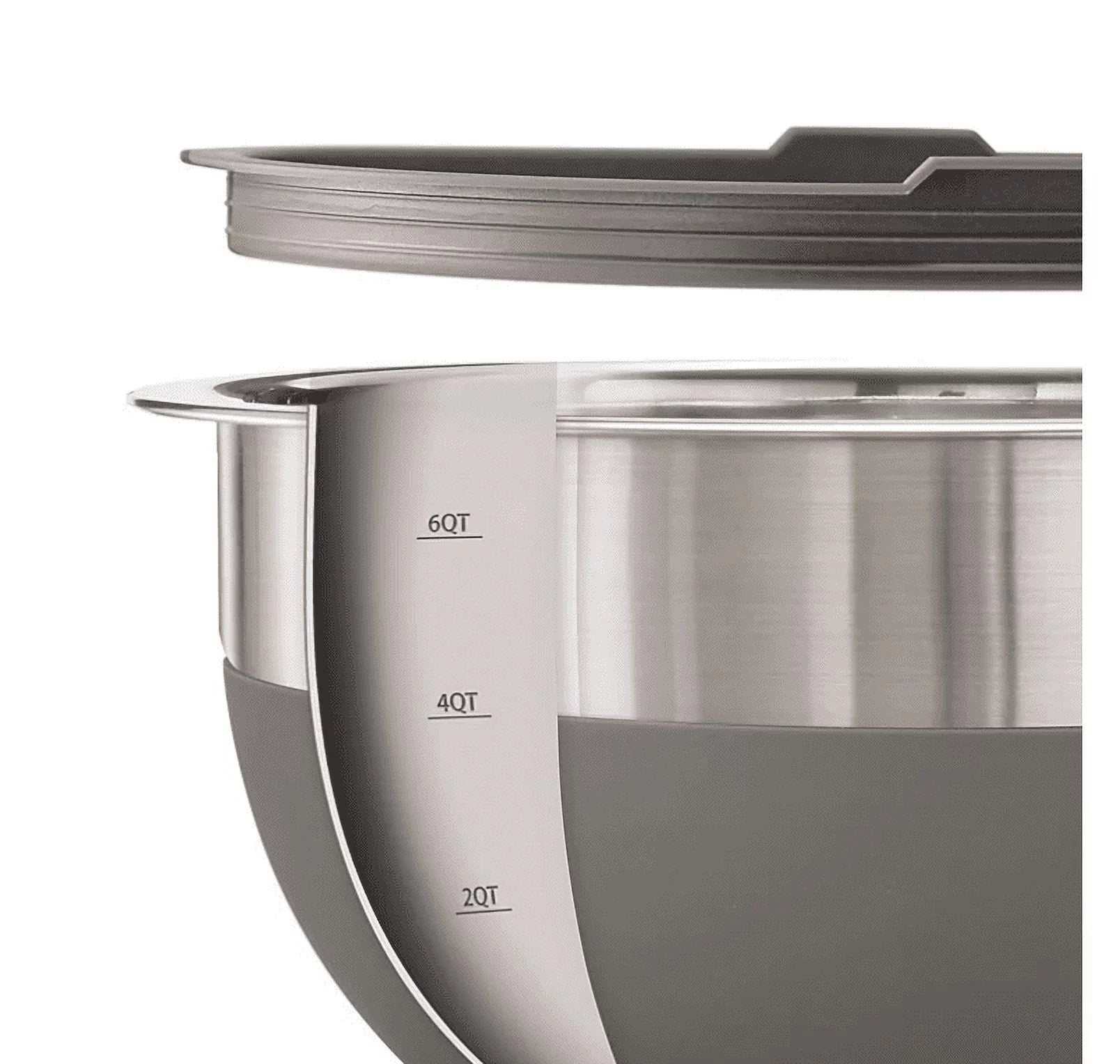 10-Piece Stainless Steel Mixing Bowls, Charcoal V786067